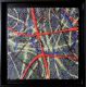 "MATERIOGRAPHY"n°219 Lignes de Verre sur Graphite 30x30cm