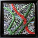 "MATERIOGRAPHY" n°224 lignes de Verre 30x30cm