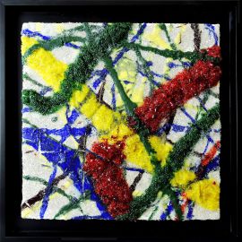 "MATERIOGRAPHY"n°218 Lignes de Verre 30x30cm