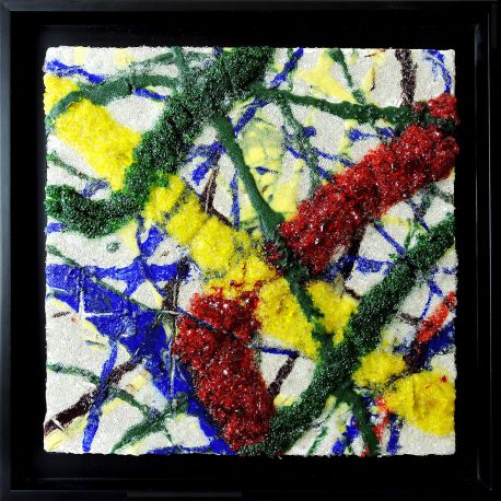 "MATERIOGRAPHY"n°218 Lignes de Verre 30x30cm