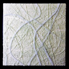 "MATERIOGRAPHY"n°228 Verre sur Blanc 60x60cm