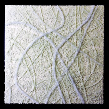 "MATERIOGRAPHY"n°228 Verre sur Blanc 60x60cm